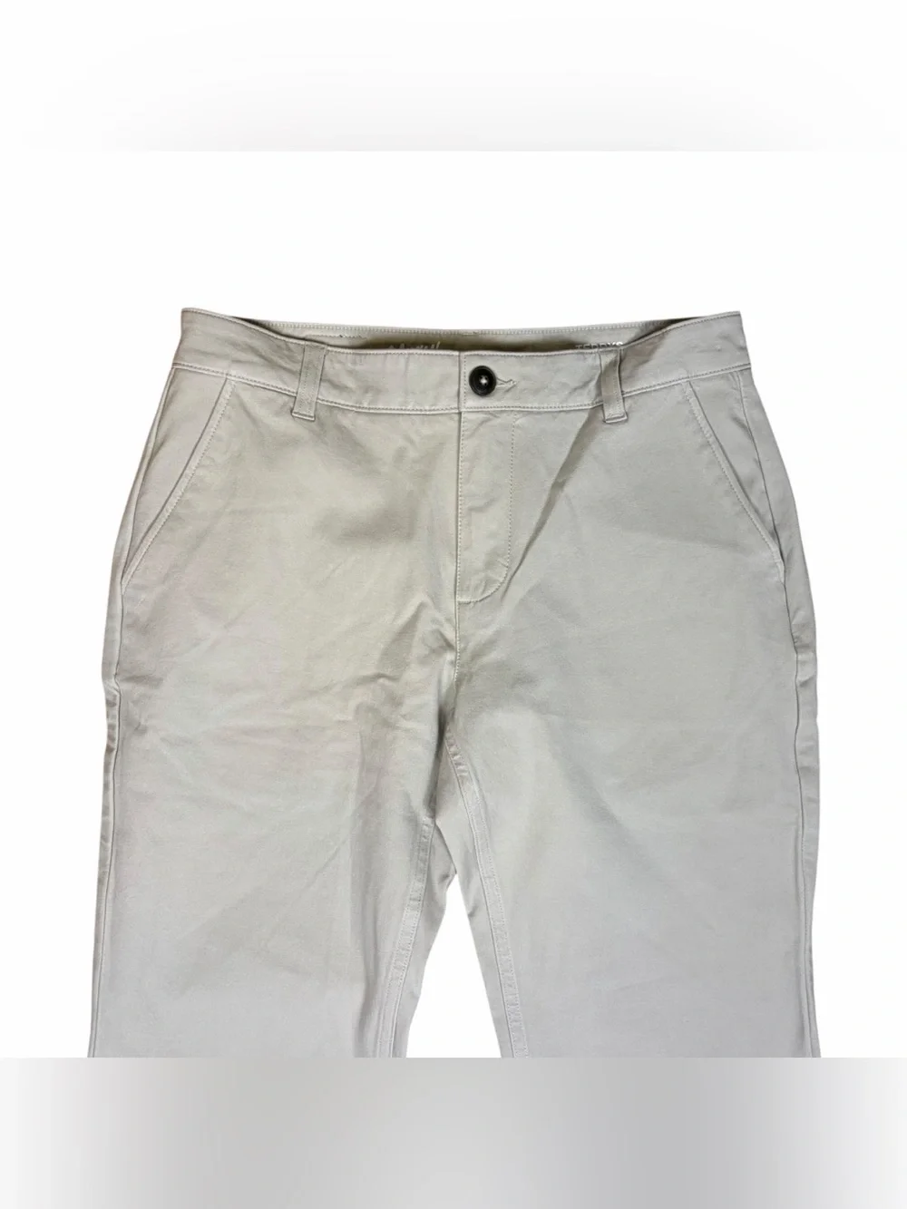 Mugsy Teddys Chino Pants Tan Khaki Stretch Casual Trousers Workwear 31x32 Nice!